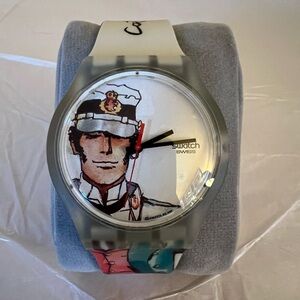 Swatch Watch SULJ 106 Corto Maltese 38mm watch with new battery
